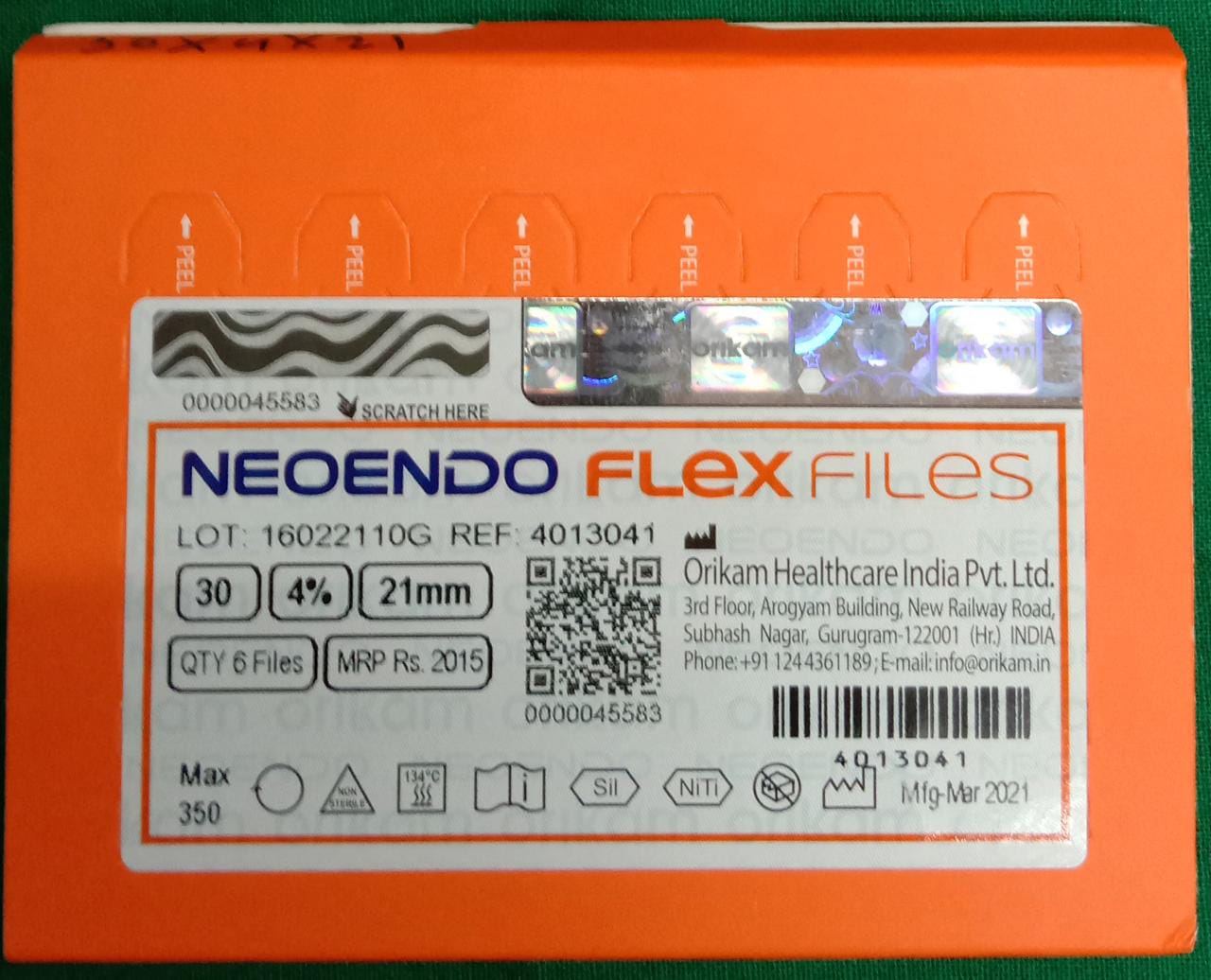 Neoendo Flex Files 30-4-21mm